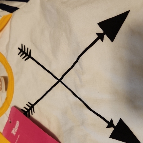 ARROW 2pc Set Little Girls Size 6mo /70 Yellow/Black NWT - Picture 2 of 4